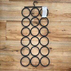 IKEA Dark Gray Circular Accessory Organizer Scarf Hanger NWT